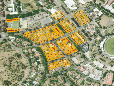 RZ2 Zoned Cadastre Parcels.